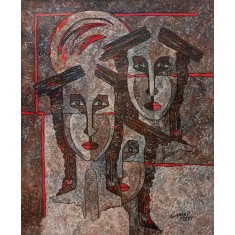 Wasi Haider, 24 x 30 inch, Acrylic on Canvas, Figurative Painting, AC-WH-039